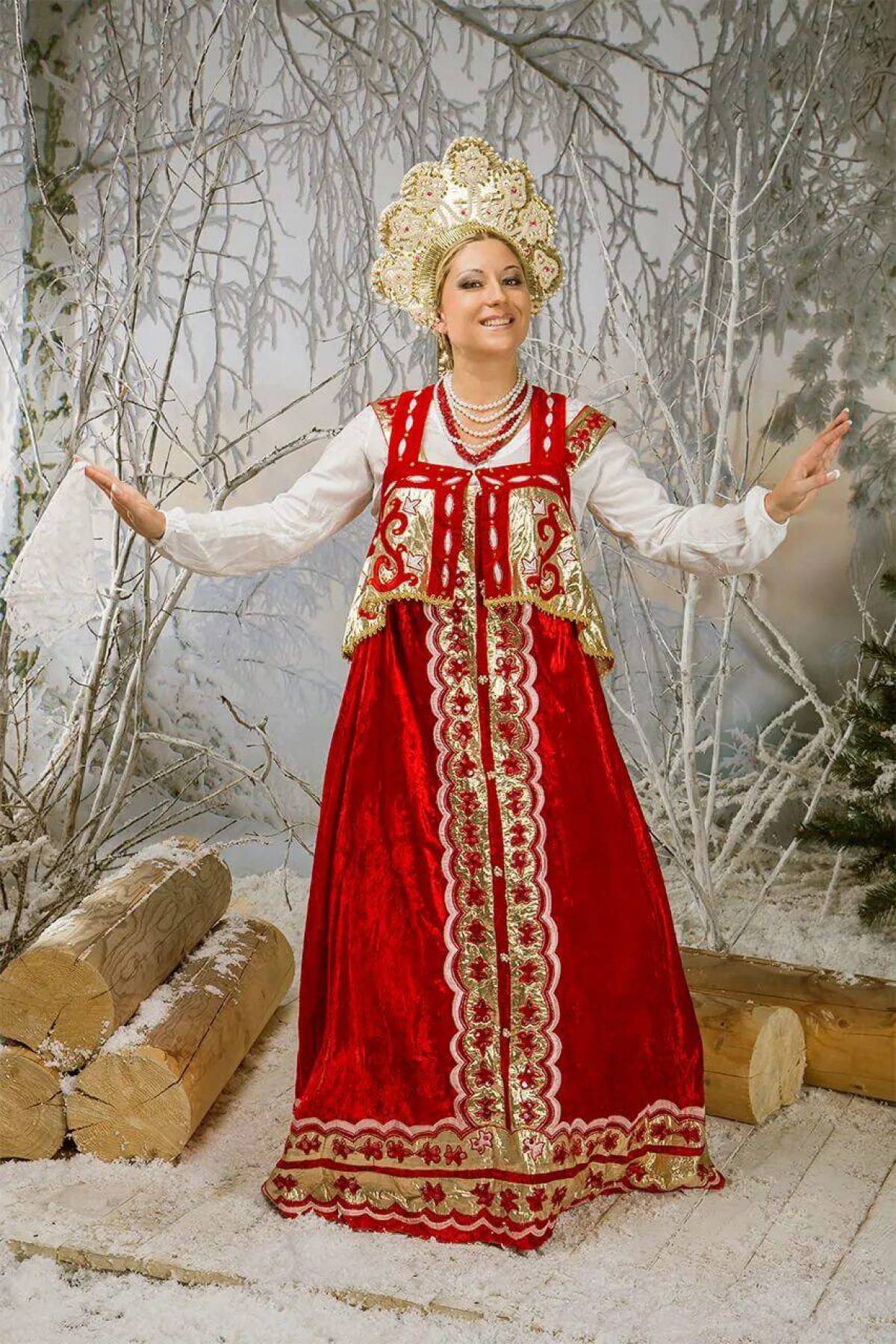 Girls in Slavic costumes in Oslo