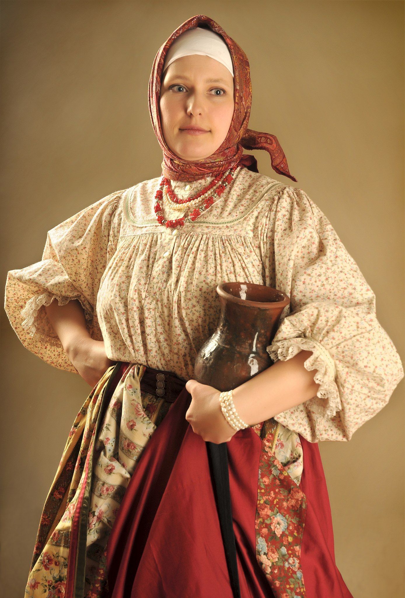 Girls in Slavic costumes in Oslo